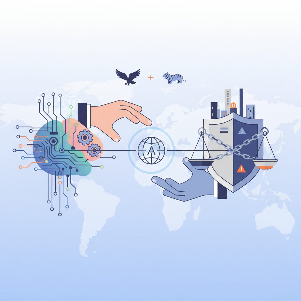 米国・韓国のAI規制に見るイノベーションとの緊張関係 のイメージ