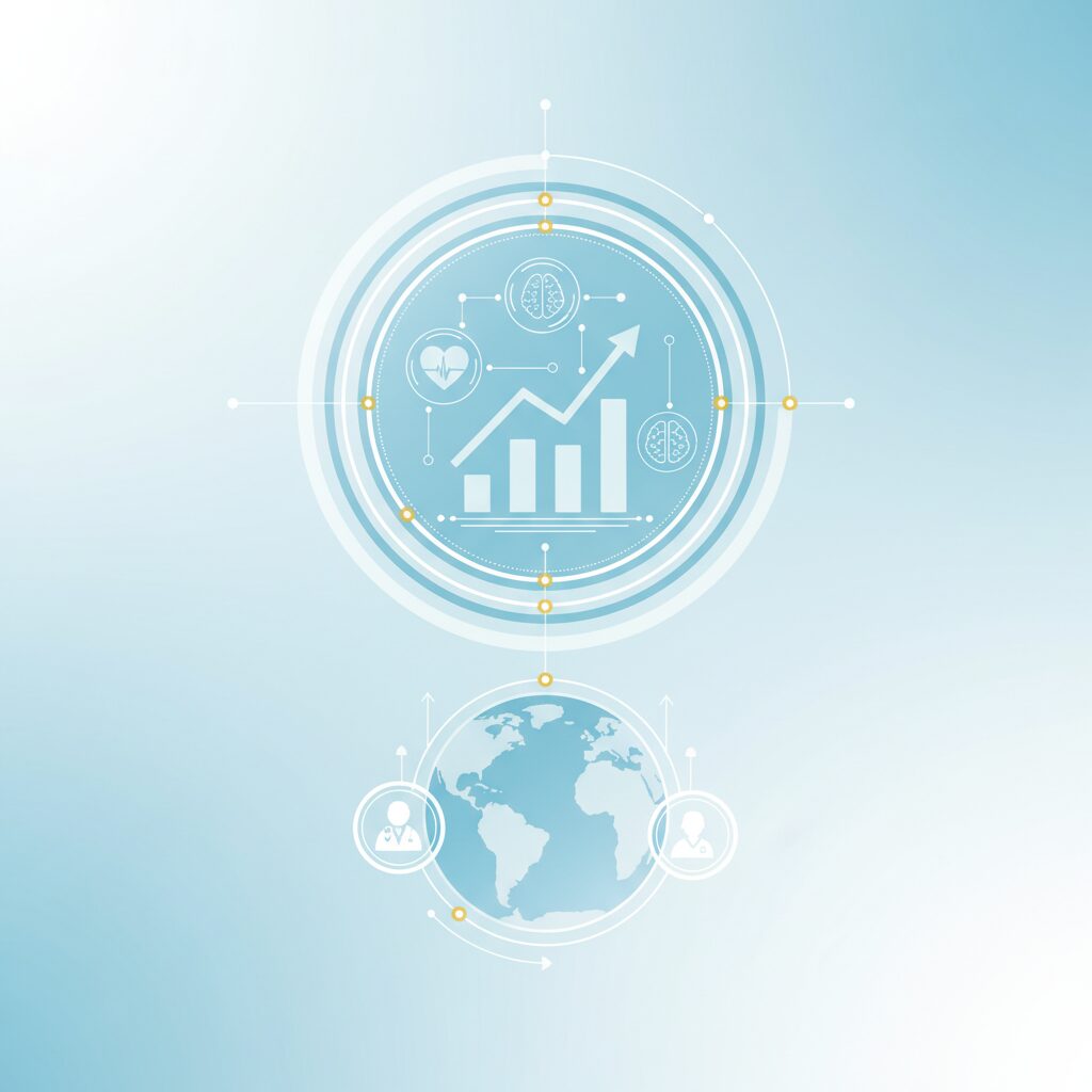 世界の医療AI市場規模と成長トレンド のイメージ