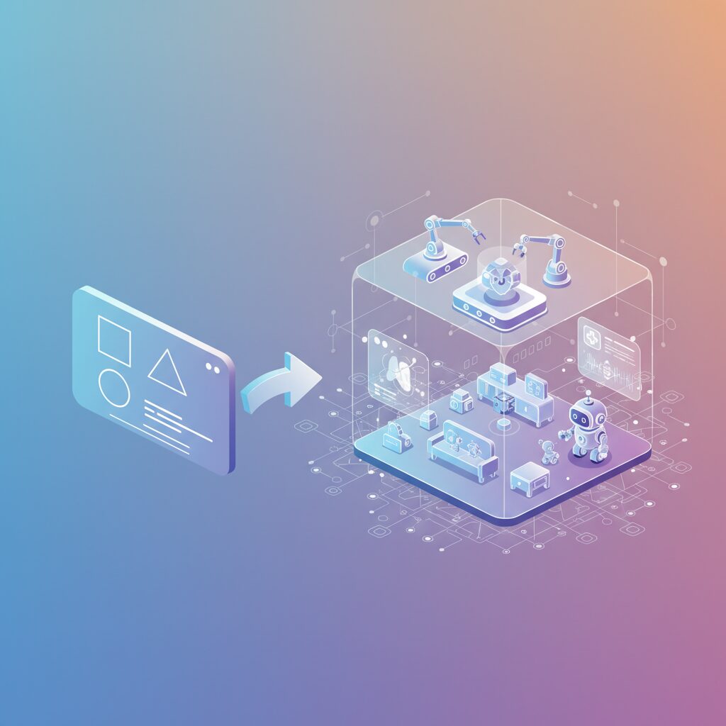 2次元から3次元へ進化する空間知能のインパクト のイメージ