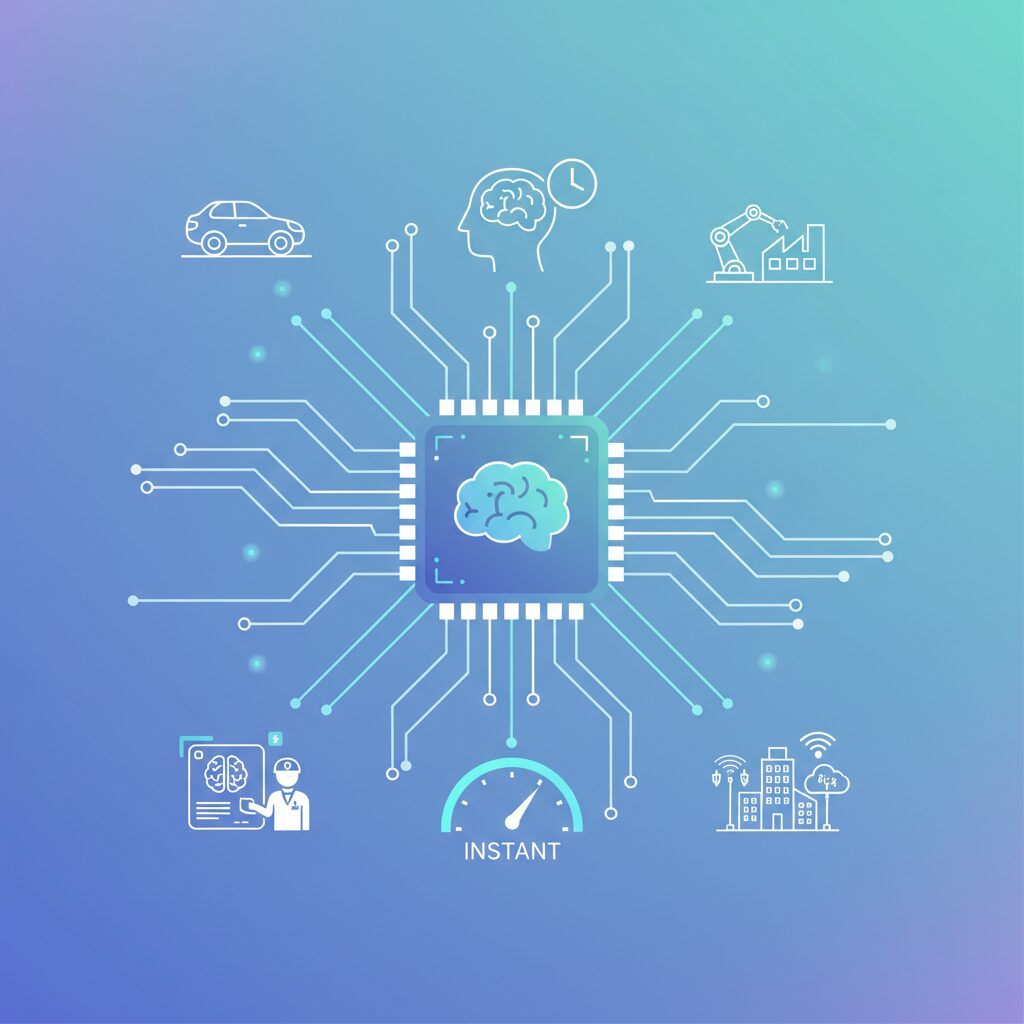 次世代半導体が切り拓くリアルタイムAI性能 のイメージ