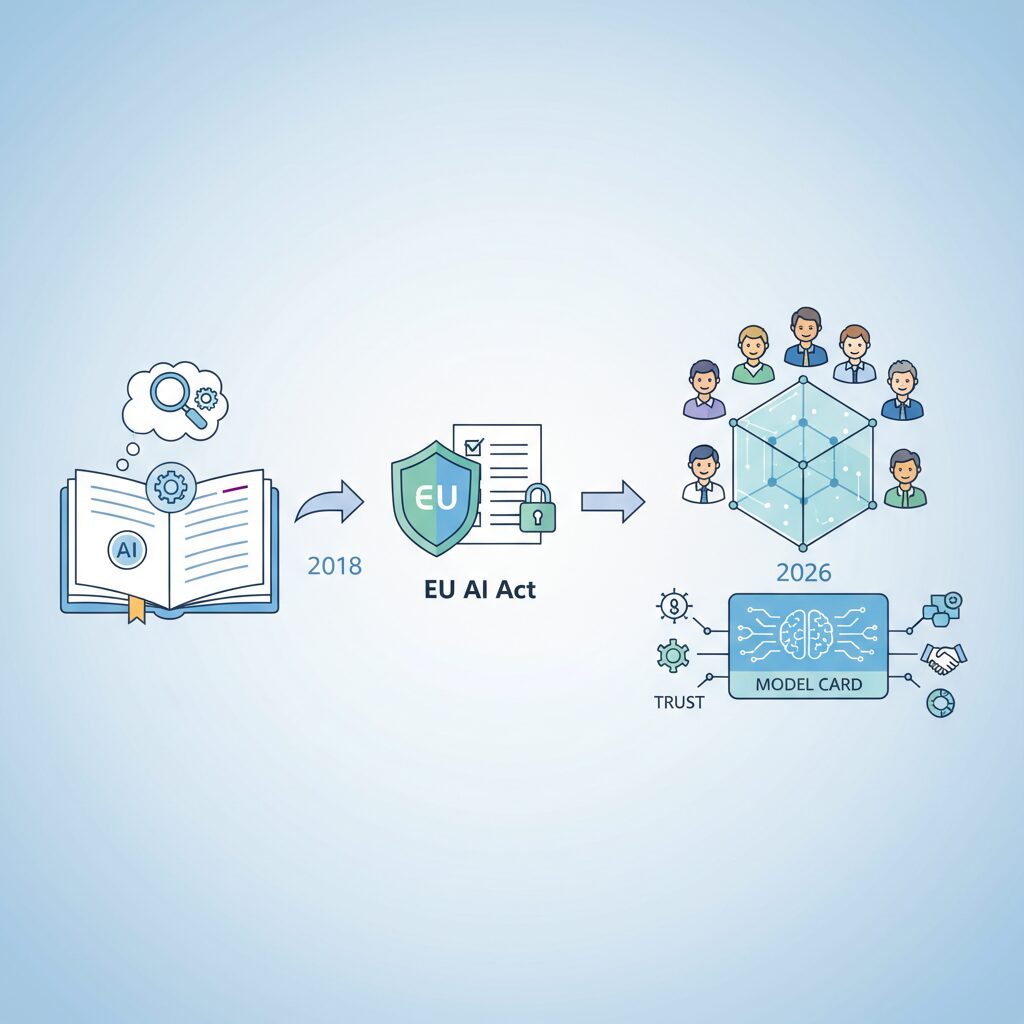 モデルカードとは何か：2018年の提唱から現在までの進化 のイメージ