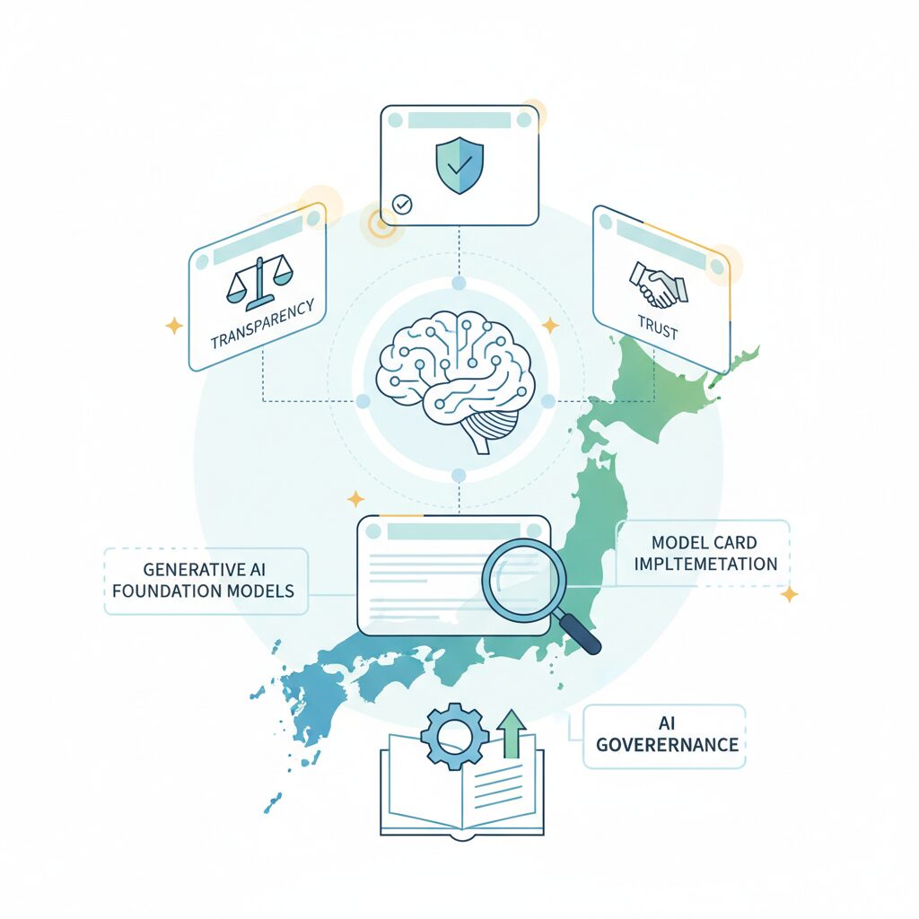 日本におけるAIガバナンスとモデルカードの実装動向 のイメージ