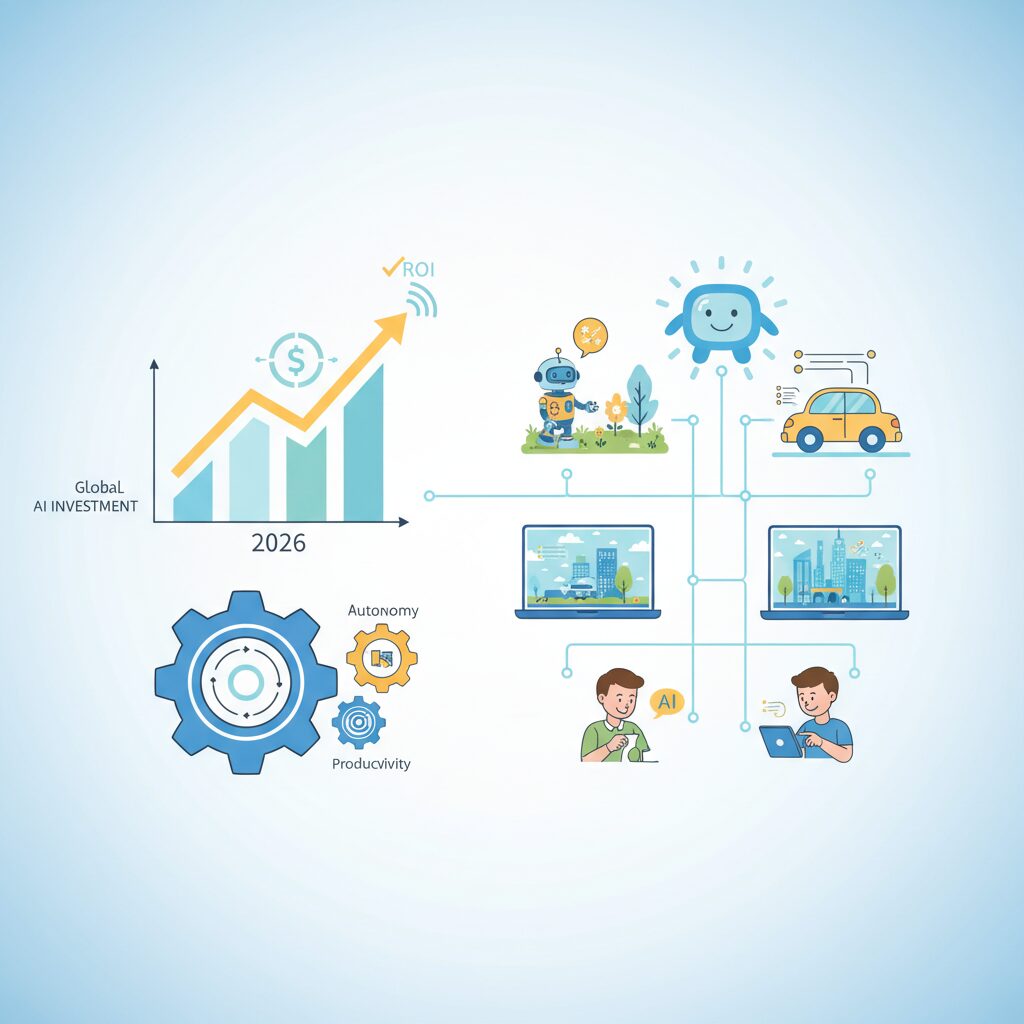 世界のAI投資額が示す成熟フェーズへの転換 のイメージ