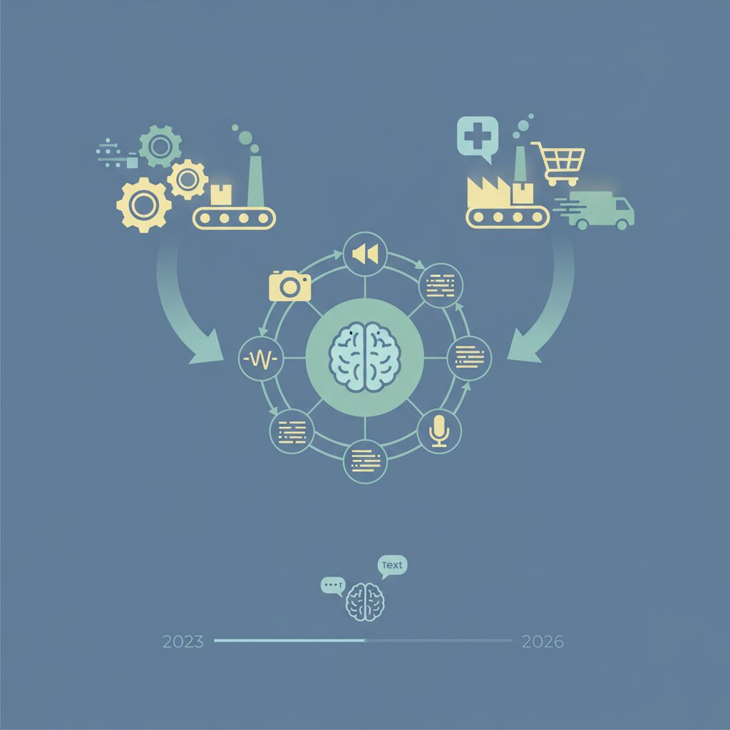 マルチモーダルAIとリアルタイム処理の進化 のイメージ