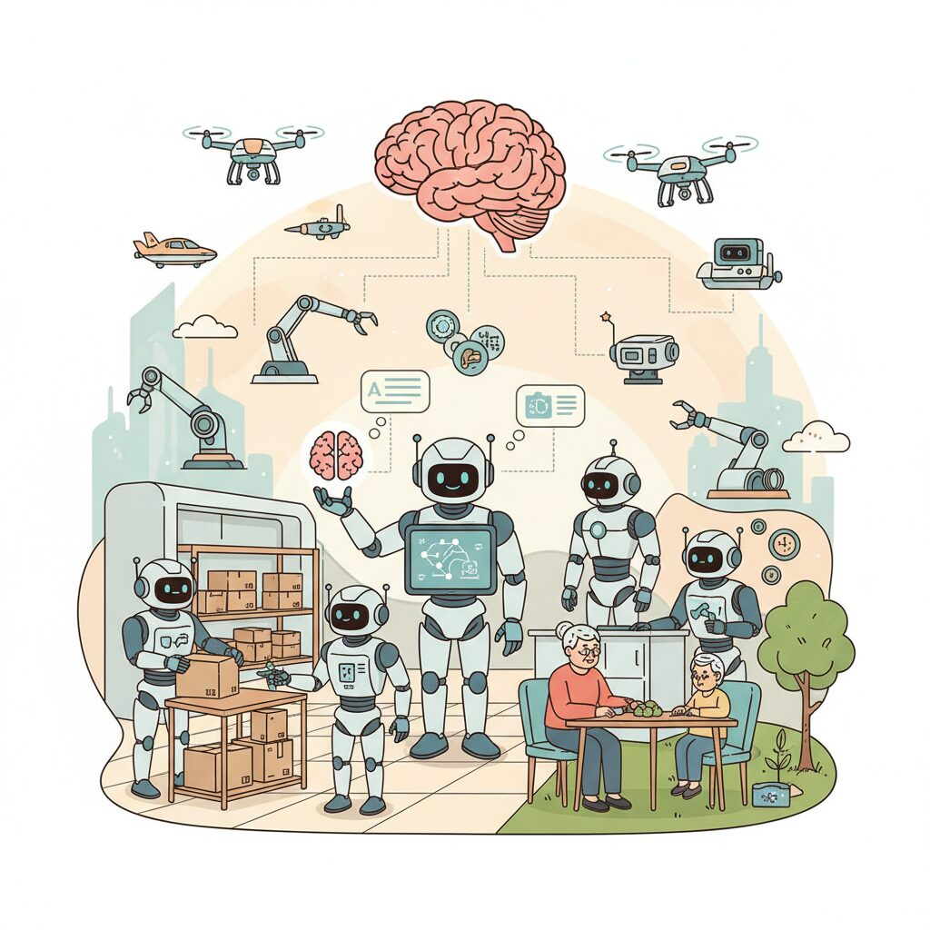 VLAモデルの進化がロボットにもたらした変化 のイメージ