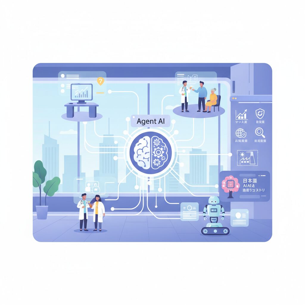 エージェントAIが業務と働き方をどう変えるか のイメージ