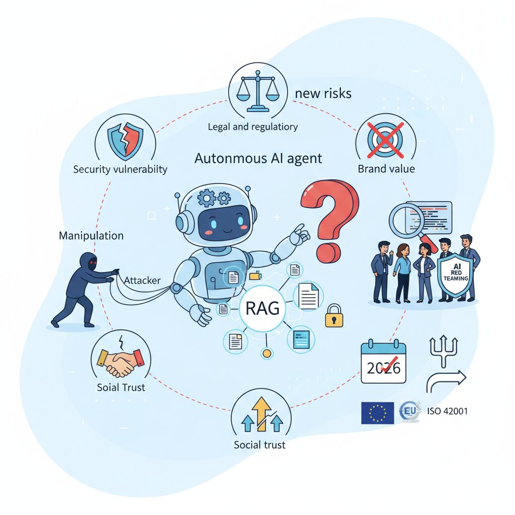 RAGと自律型AIエージェントが生む新たなリスク のイメージ