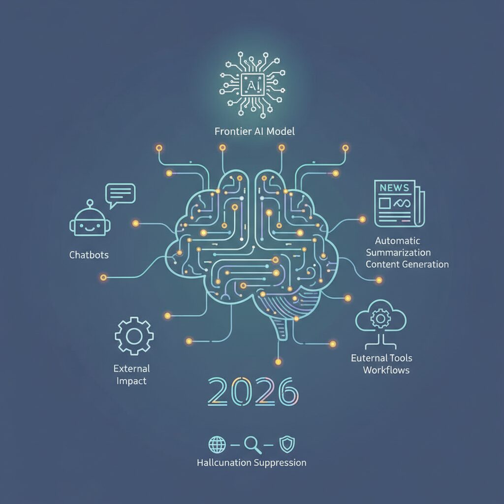 2026年の主役となるフロンティアAIモデルの全体像 のイメージ