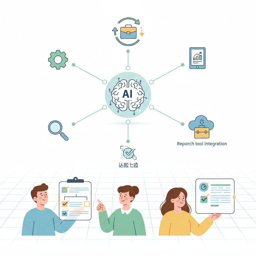 AIエージェント化がもたらす仕事の委任モデル のイメージ
