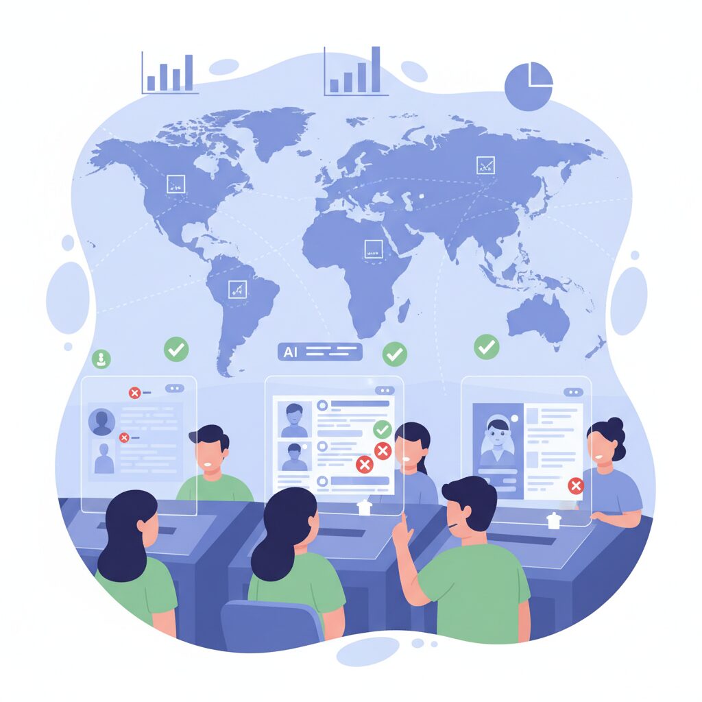 2024年選挙から見えた生成AI活用の実態と統計データ のイメージ