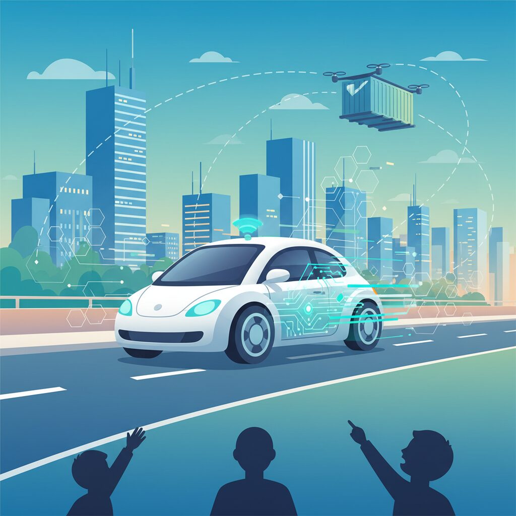 エンボディドAIとは何か、なぜ自動運転が象徴なのか のイメージ