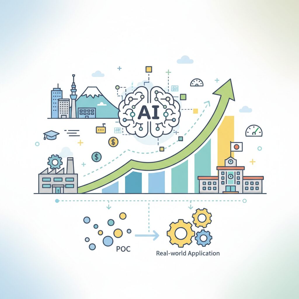 日本のAI市場規模と成長率が示す現実的インパクト のイメージ