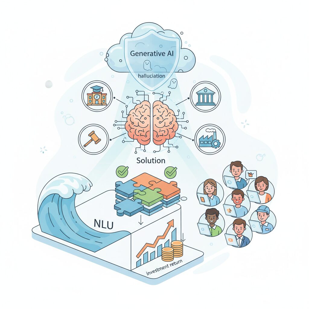 ハルシネーションを抑制する最新NLU研究の到達点 のイメージ