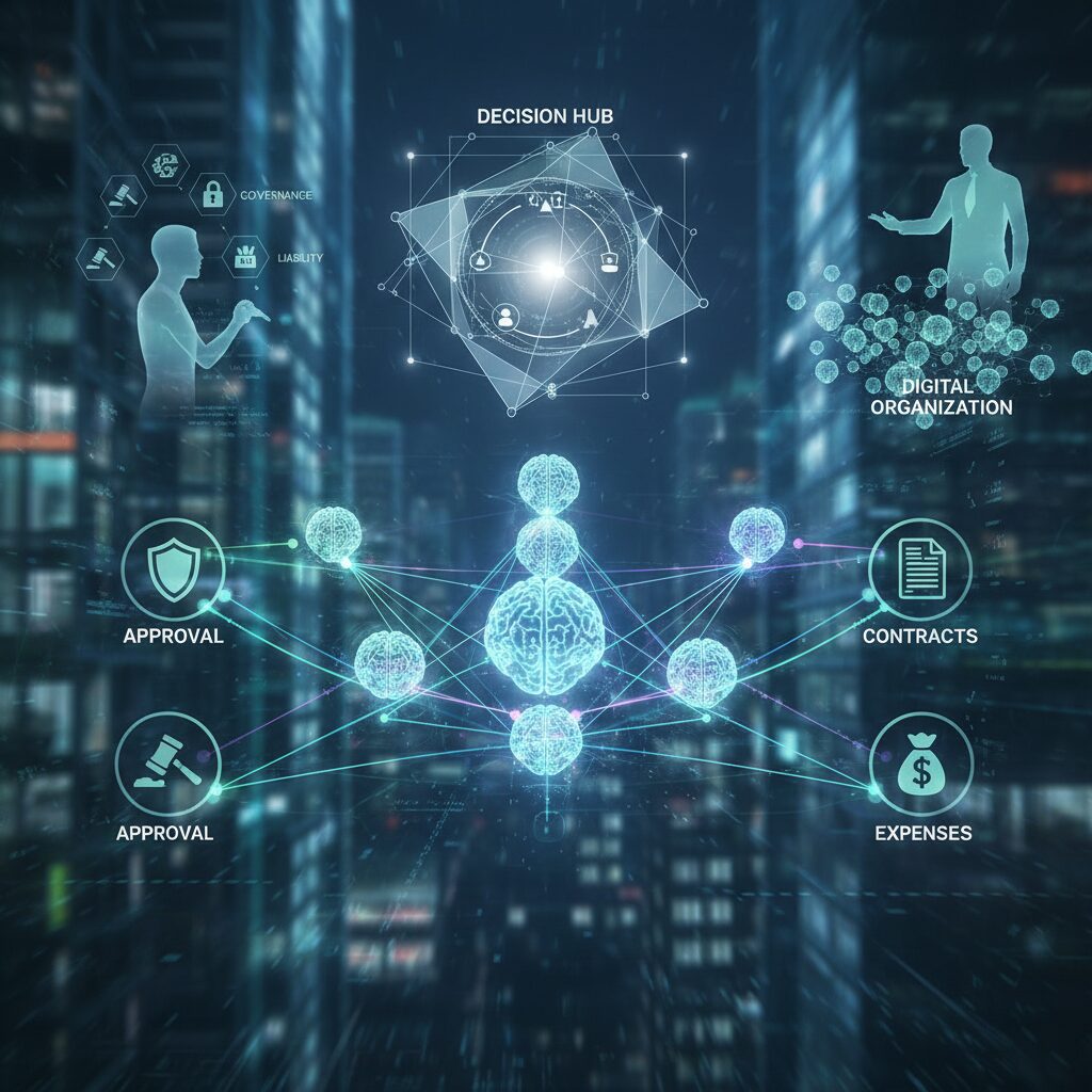 マルチエージェントによる承認プロセスの再構築 のイメージ