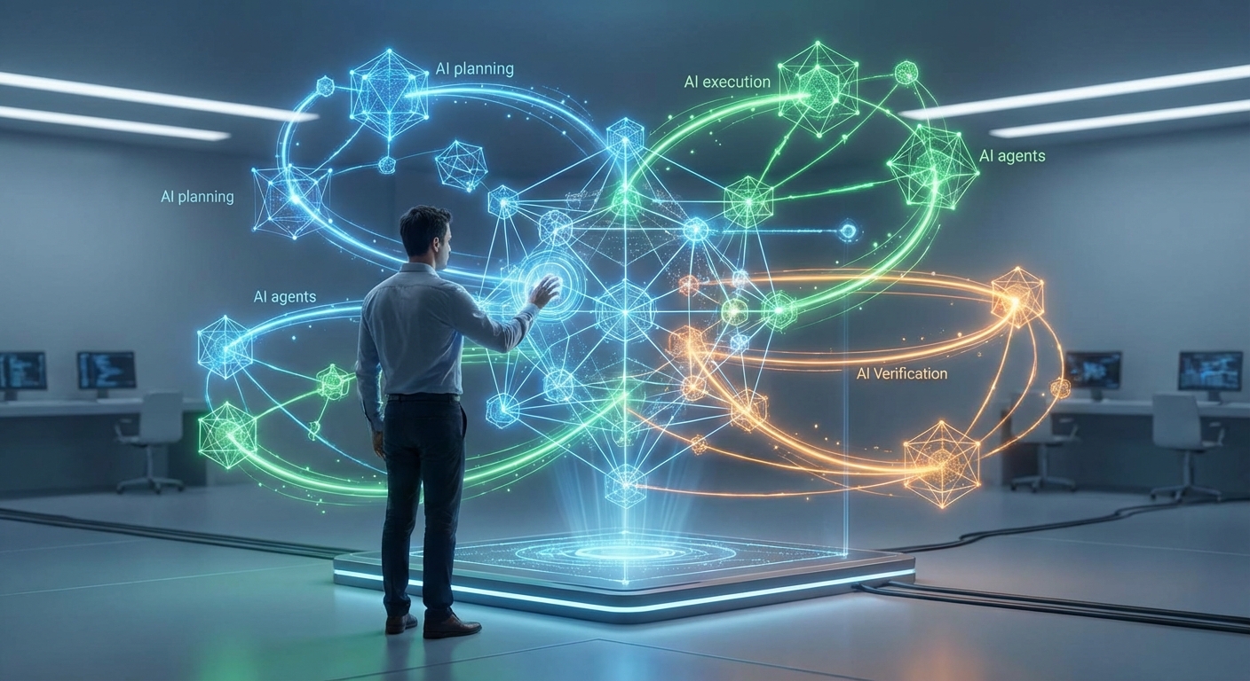 AIエージェントとエージェンティックAIの概念的差異と技術的構造 のイメージ